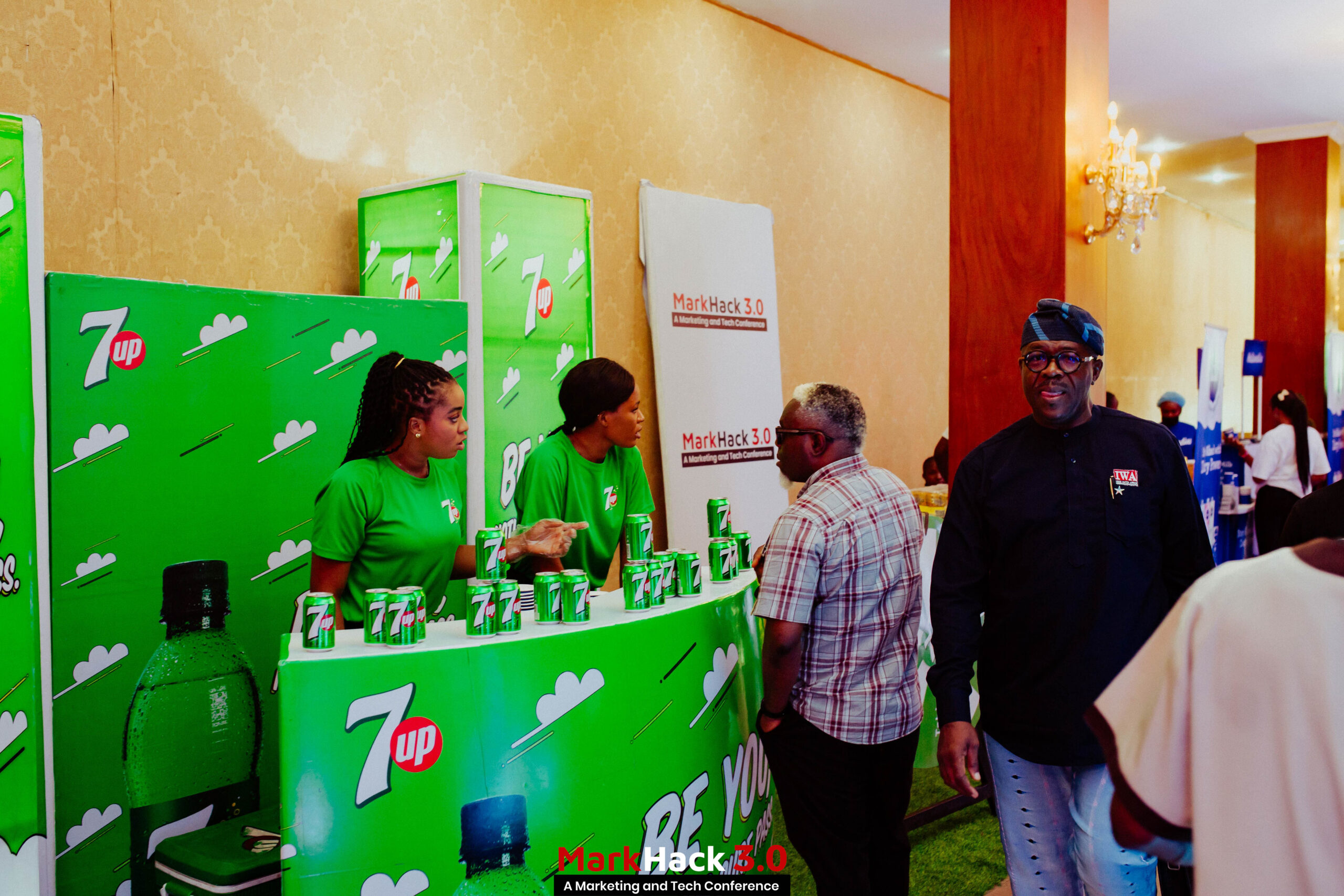 An exhibitor at the MarkHack 3.0 Conference