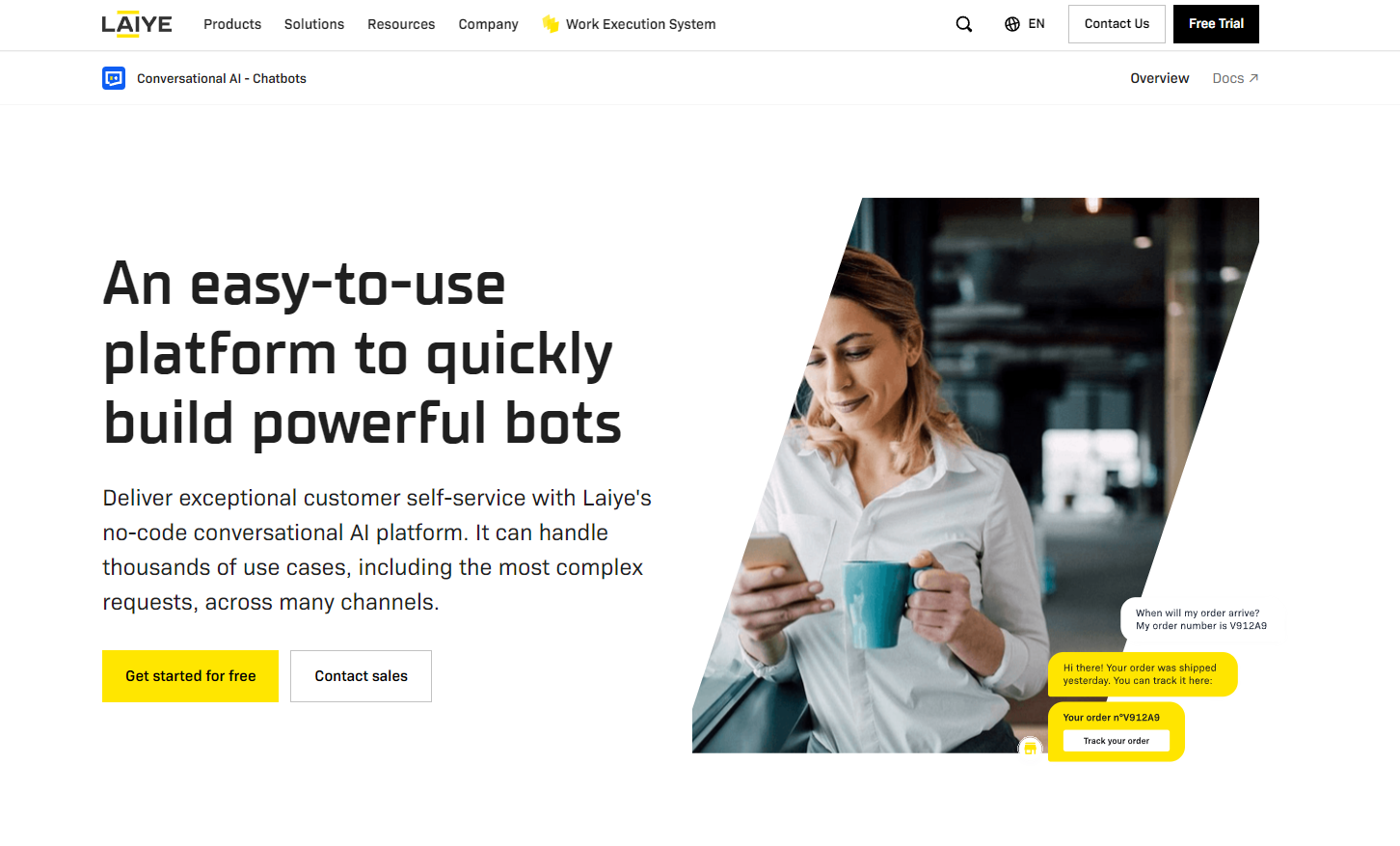 Laiye AI Chatbot - build powerful bots