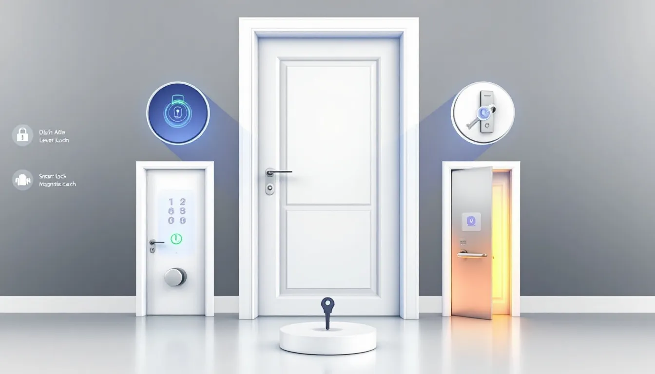 Understanding lever door handle compatibility with various door types.