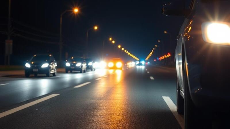 LED Headlights of vehicles with uniform glare