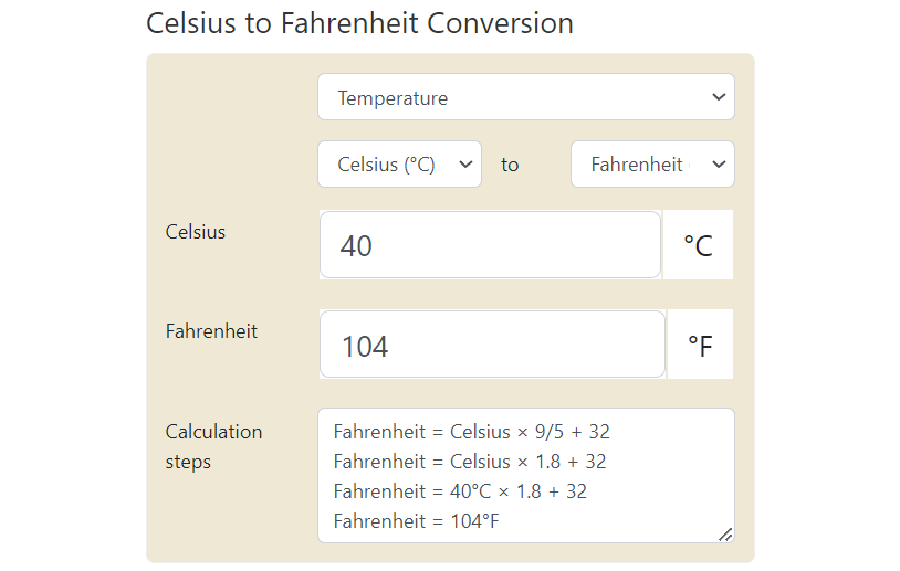 Celsius to Fahrenheit (°C to °F) Converter [Online Free]