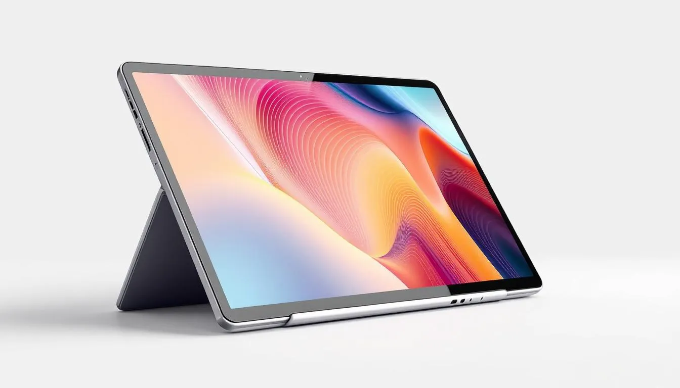 Ein Hybrid-Tablet für Unternehmen, das seine Vorteile zeigt.