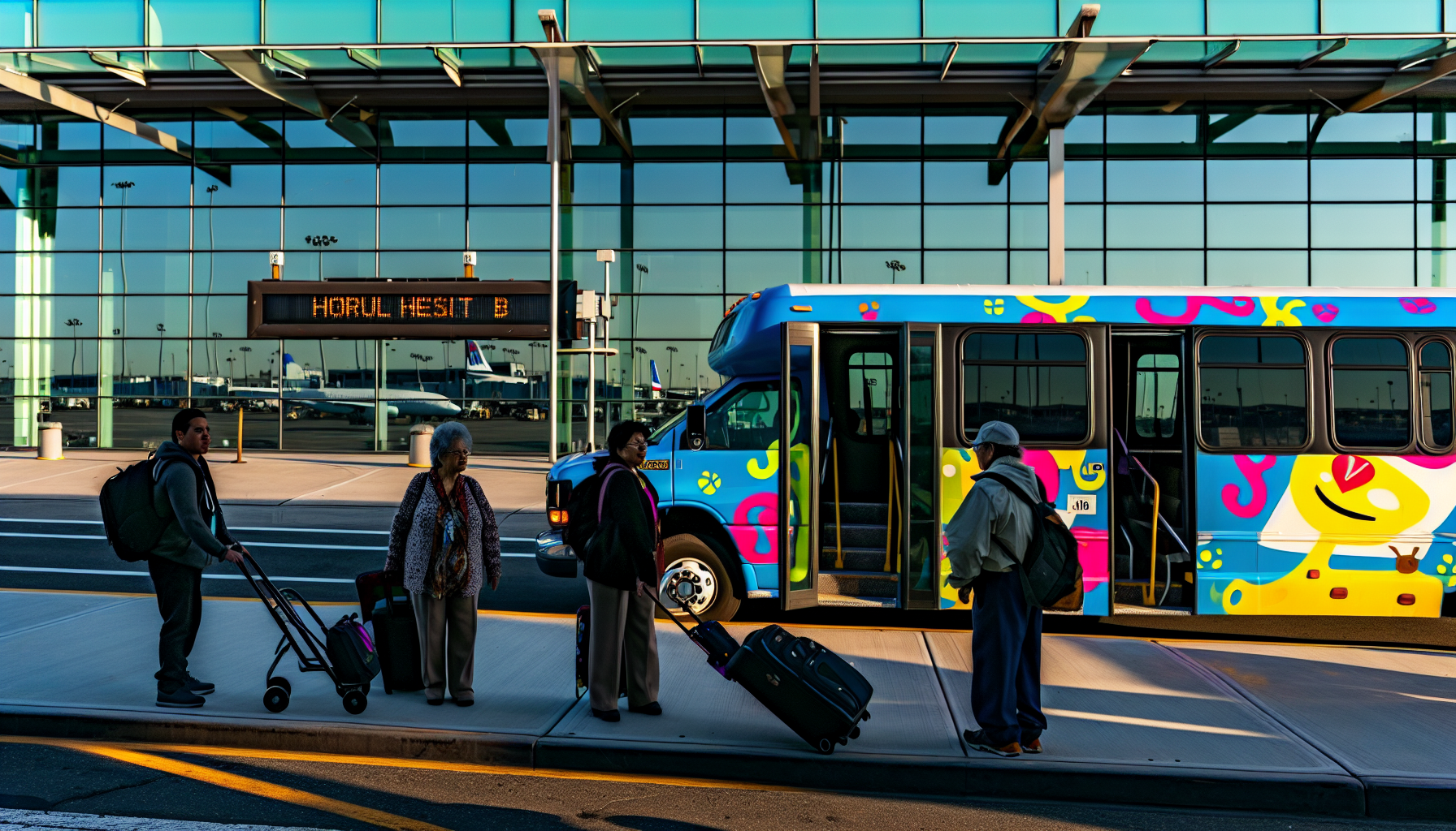 Airport Shuttle Bus Service at Terminal B