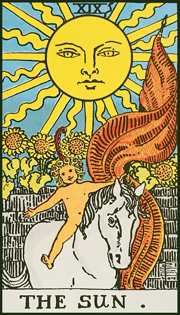 tarot, sun, happiness