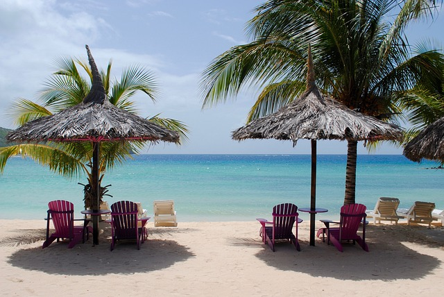 caribbean beach, caribbean sea, tropical beach