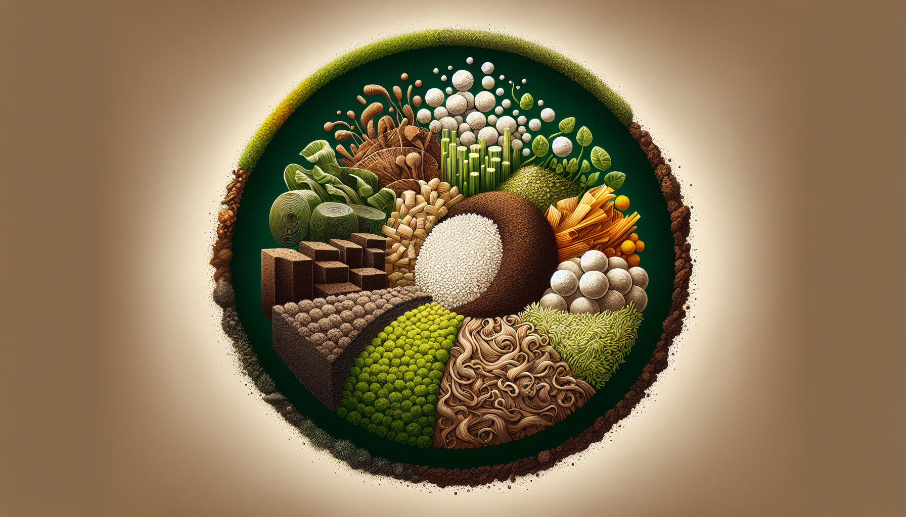 An illustration of BioBizz Light Mix showing its various substrate components.