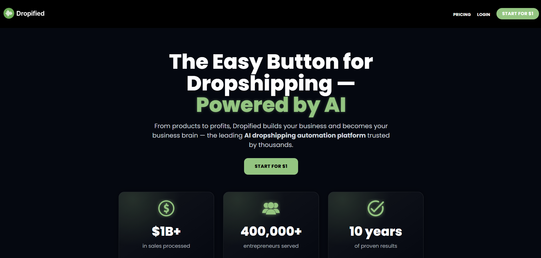 finding dropshipping suppliers using dropified