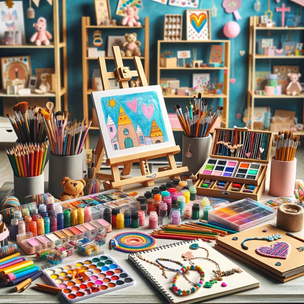 Creative and artistic gifts for kids - drawing and painting kits, DIY craft sets, and more