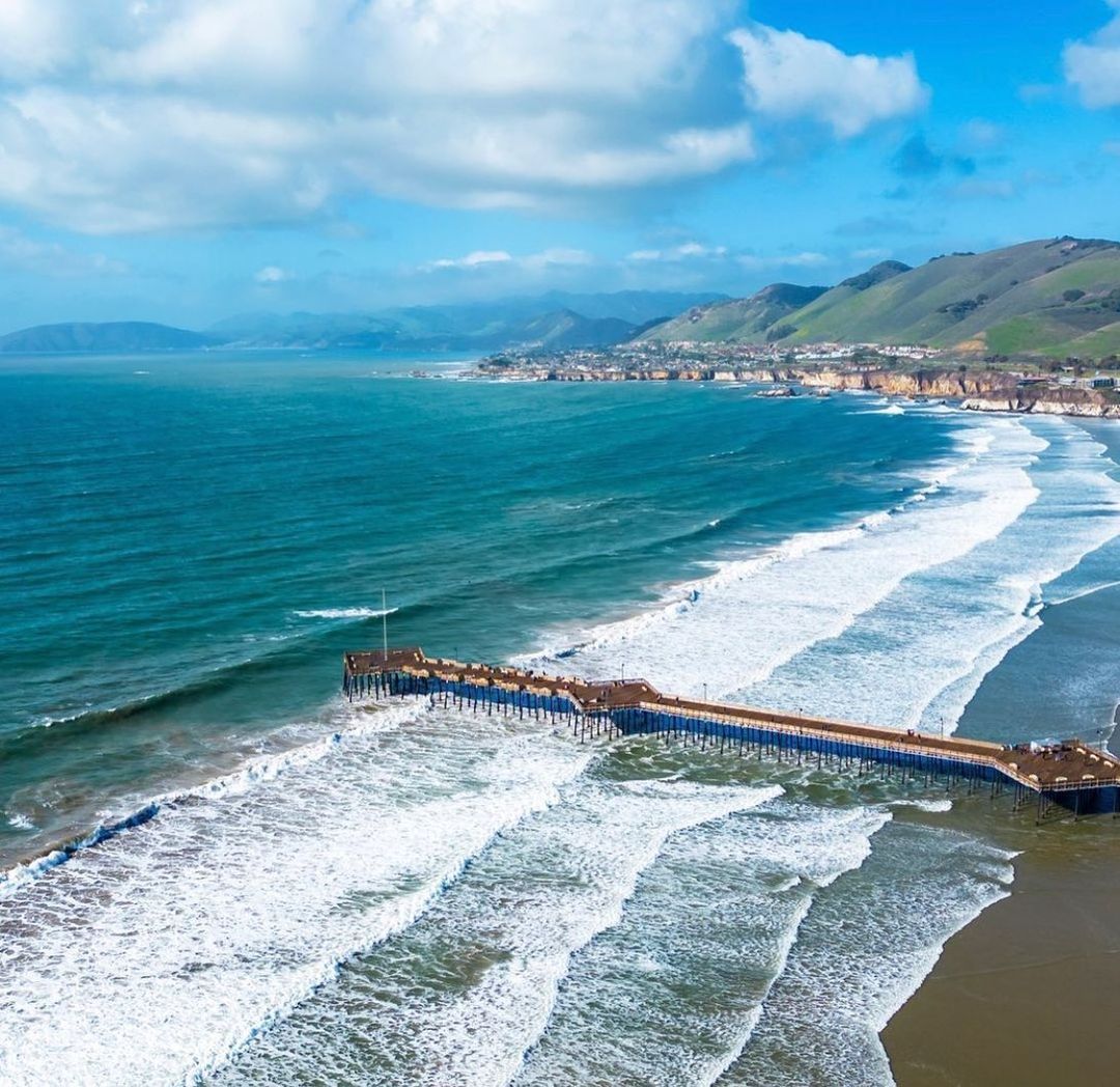 View on Pismo Beach in California 