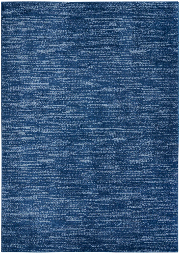 Nourison Home Nourison Essentials NRE01 Navy Blue Contemporary Machinemade Rug