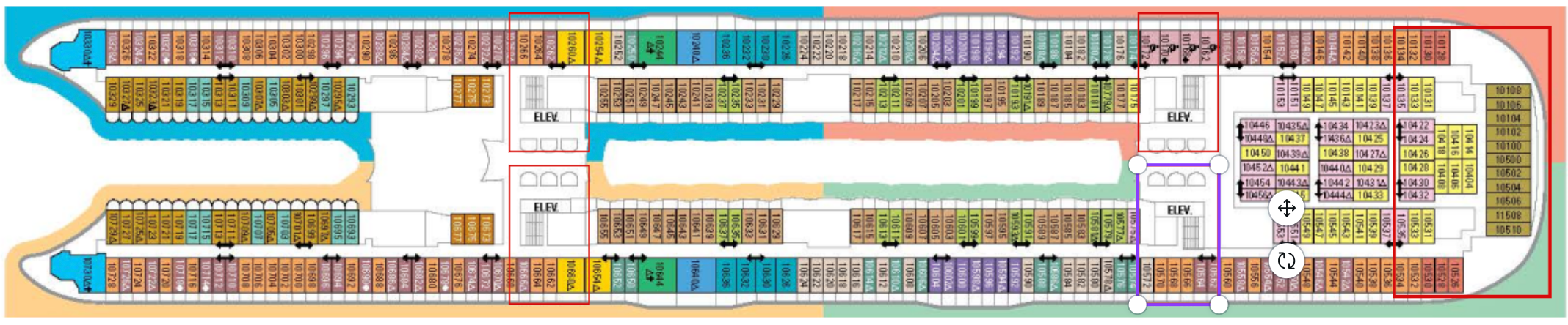 Oasis of the Seas - Deck 10 Cabins To Avoid 