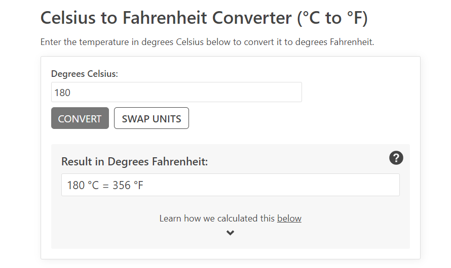 How do I convert other Celsius values to Fahrenheit?