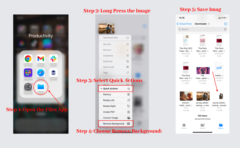 Remove the Background from an iPhone Image with the Files App