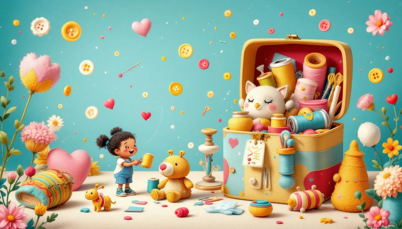 The joy and convenience of having a sew kit for quick repairs and creative projects.