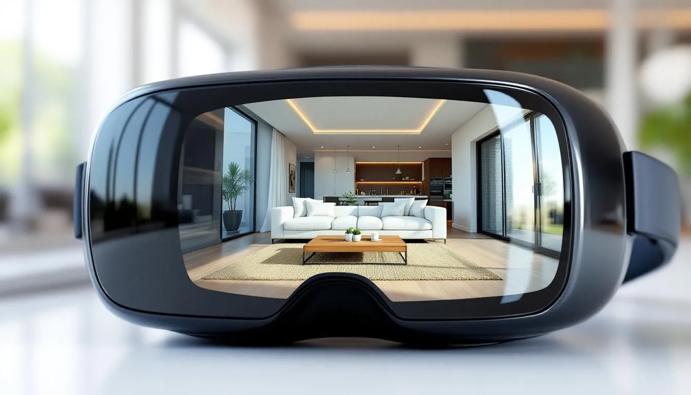 A virtual reality headset showcases an immersive 3D property tour, allowing potential buyers to explore real estate listings in a digital environment. This innovative tool is a part of the evolving real estate digital marketing strategy, enhancing the experience for clients and attracting interested buyers. A virtual reality headset showcases an immersive 3D property tour, allowing potential buyers to explore real estate listings in a digital environment. This innovative tool is a part of the evolving real estate digital marketing strategy, enhancing the experience for clients and attracting interested buyers.