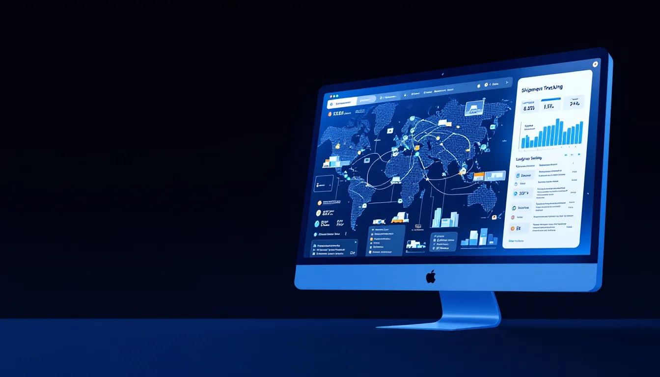 A computer screen displaying a shipment tracking interface.