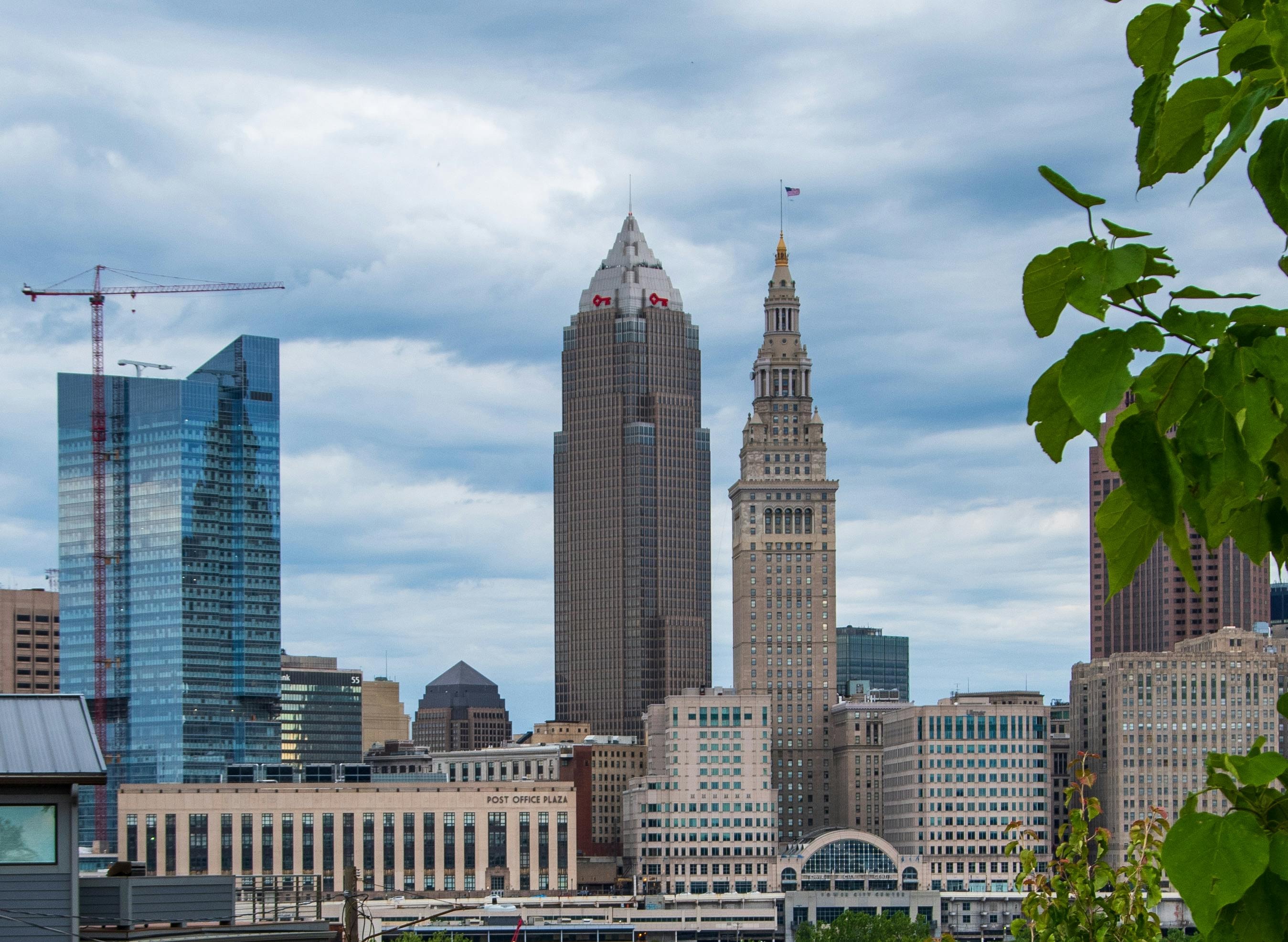 Skyline of Cleveland, Ohio. 