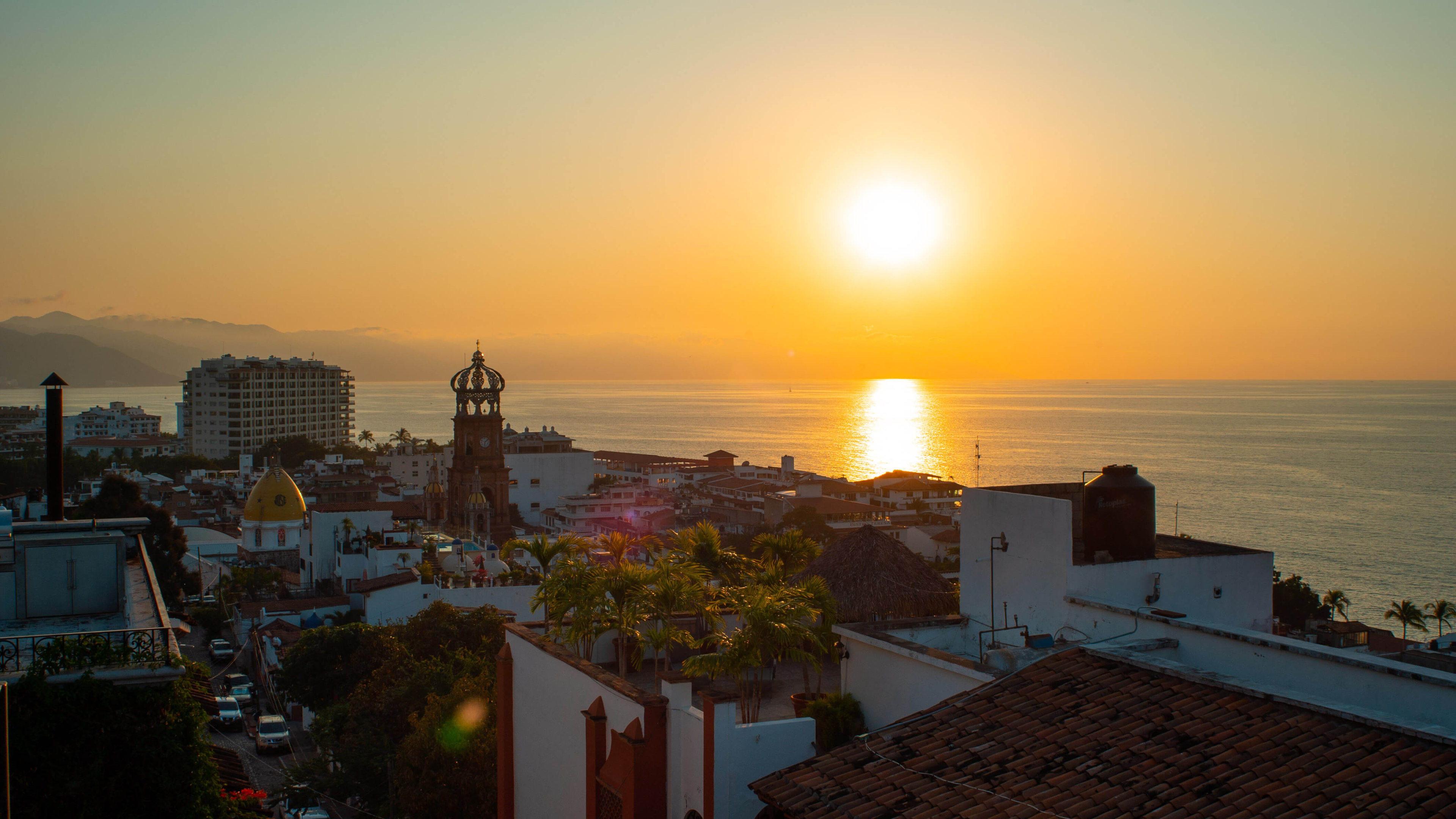 sunset over Puerto Vallarta