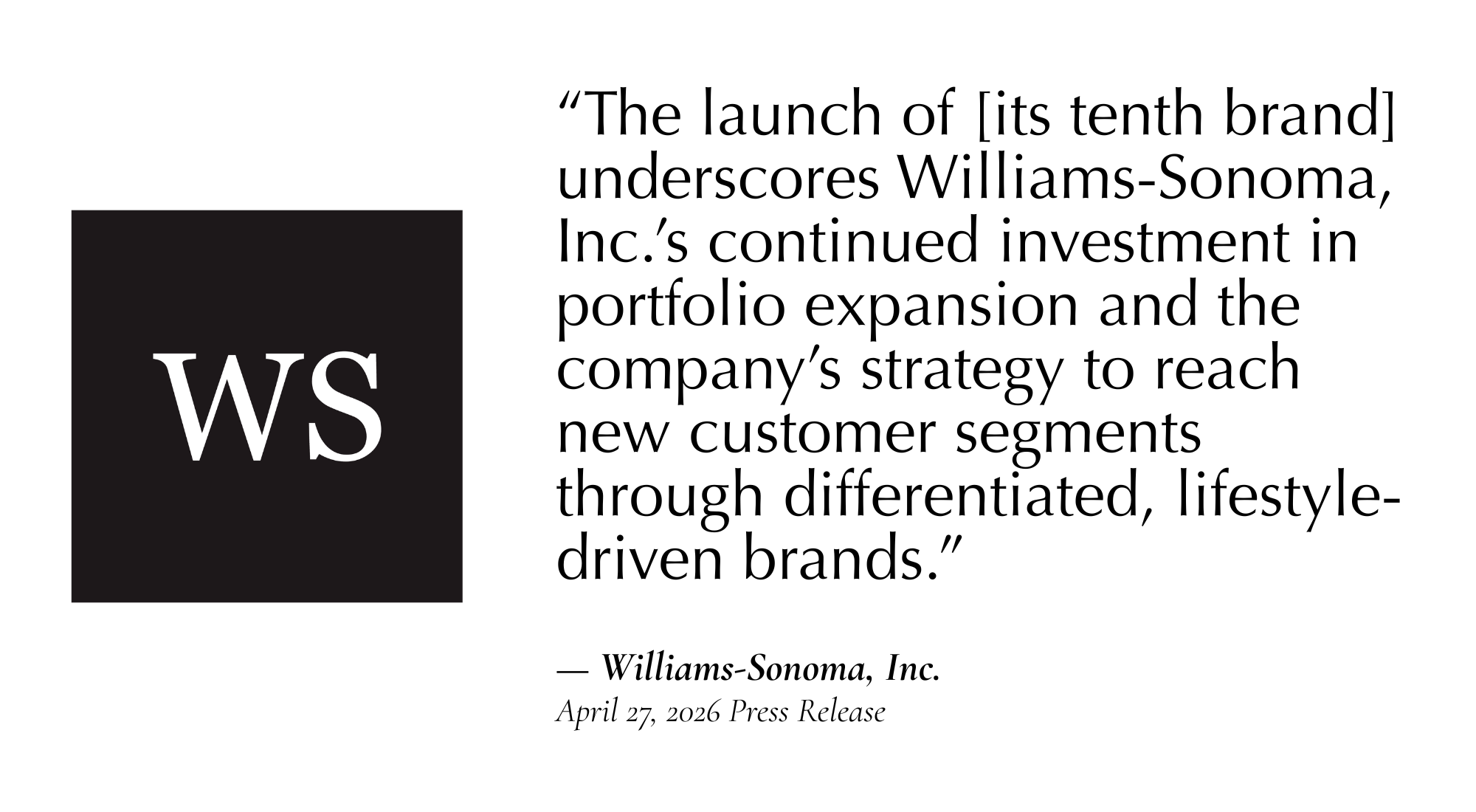 Williams Sonoma quote