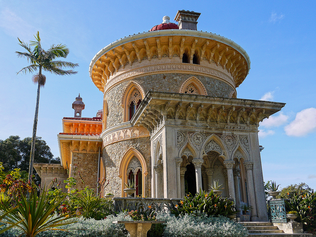 Pena National Palace and Parque de Pena, a romantic castle in Sintra