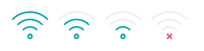 Universal Wi-Fi indicator symbols