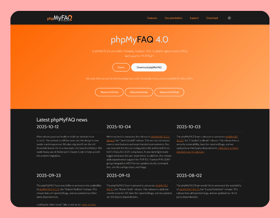phpMYFAQ