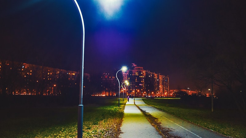 Area Lights covering the Pedestrian Walkway