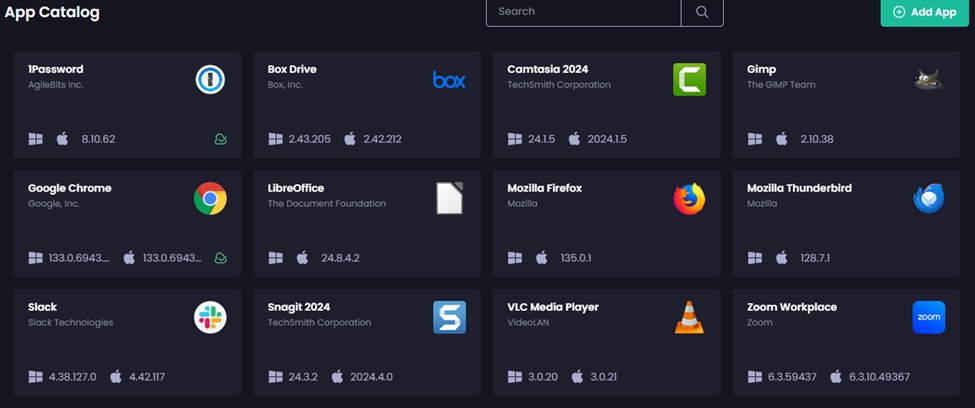 all the macOS applications Patch My PC now supports!