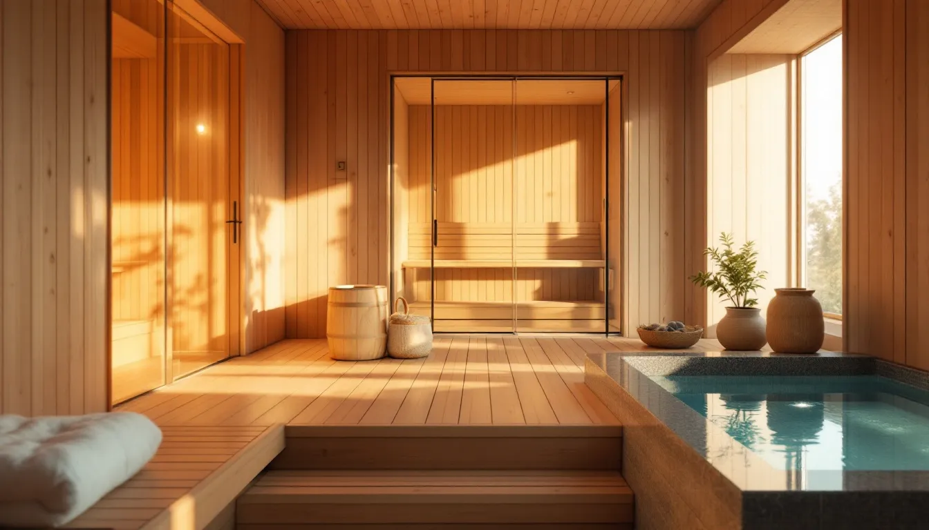 A serene sauna environment showcasing various sauna types for a perfect sauna experience.