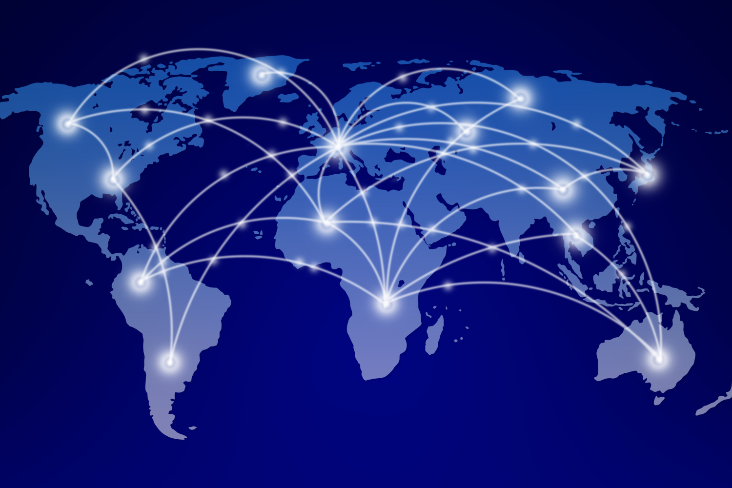 Map with connected time zones.