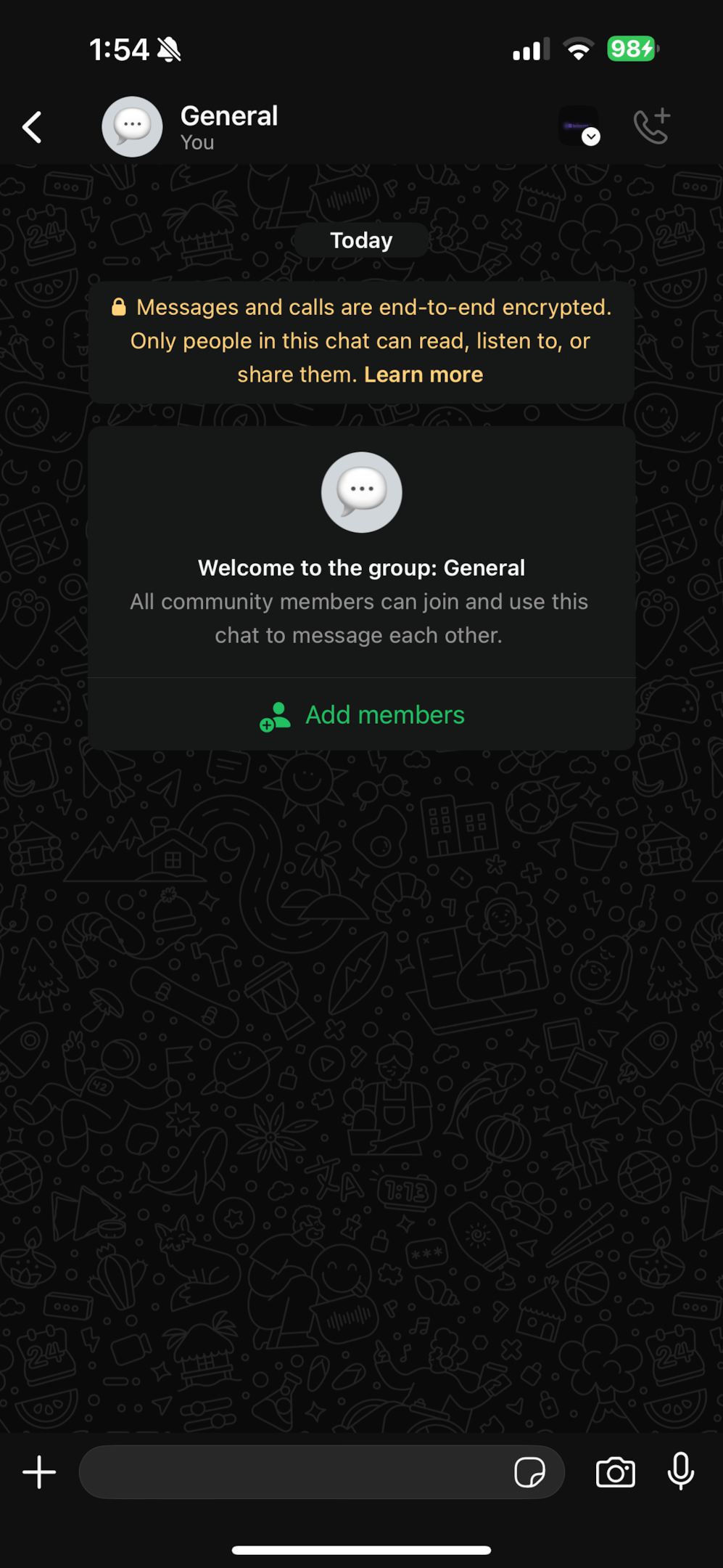 Step 6: Tap “Create” and invite members