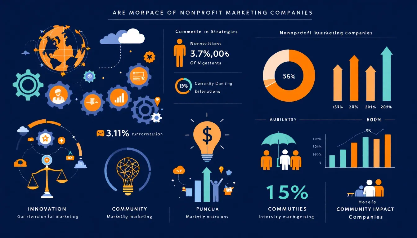 An infographic illustrating the importance of nonprofit marketing companies.
