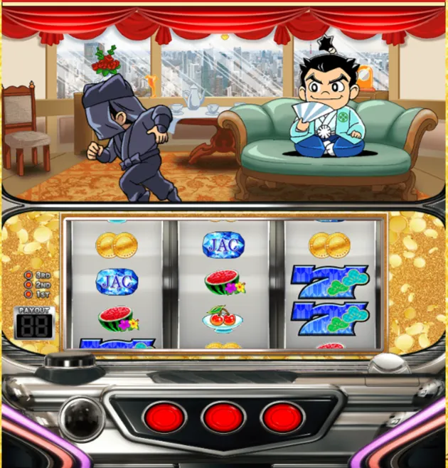 スロット ミスターリッチ(Mr.Rich)のプレイ画面 通常演出