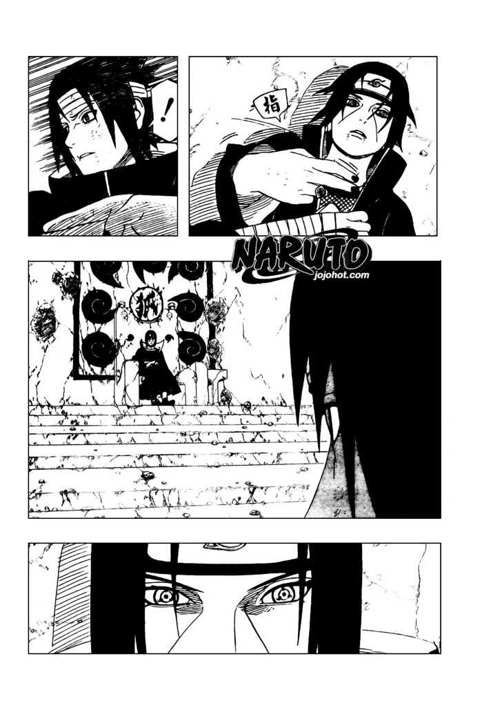 Itachi's powerful genjutsu in the list of manga panels in naruto