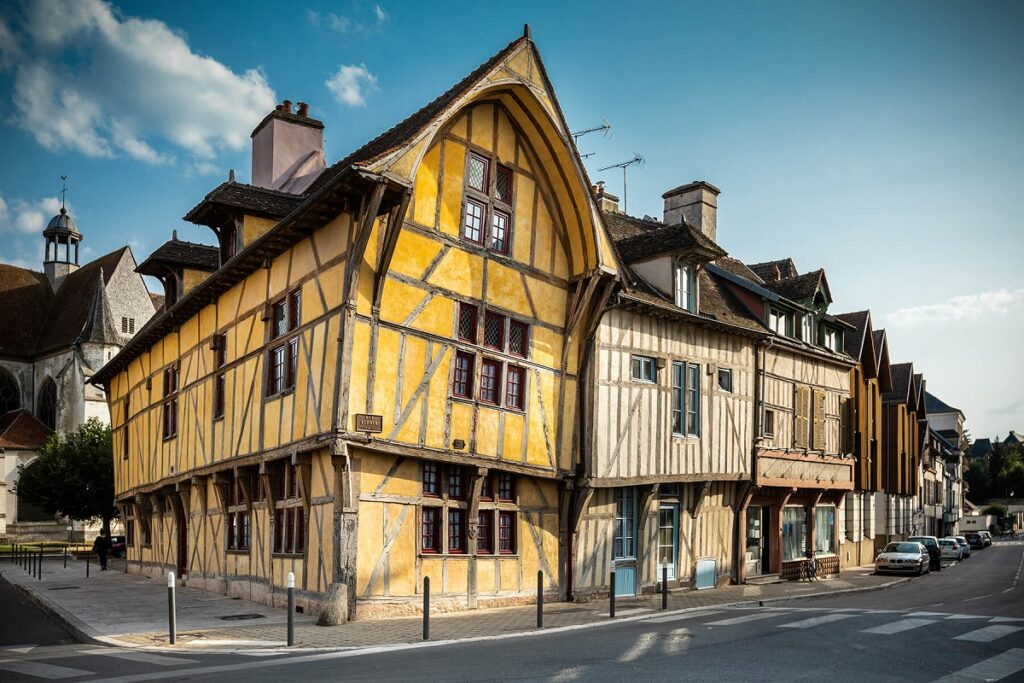 Neutral and warm colors of French architecture