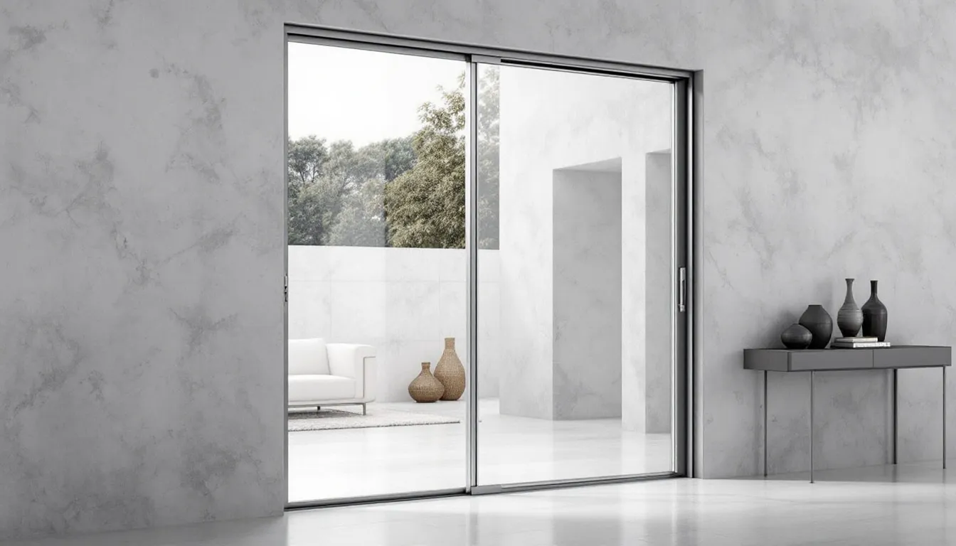 Custom sliding glass door solutions being discussed by a specialist.
