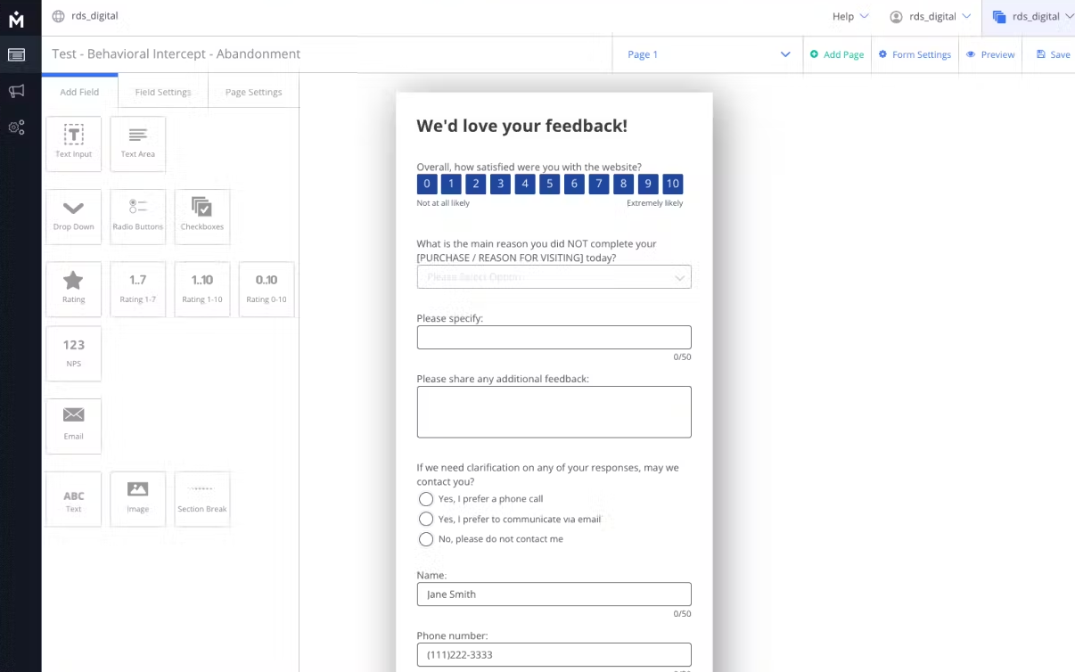 Website Feedback Button Tool Medallia