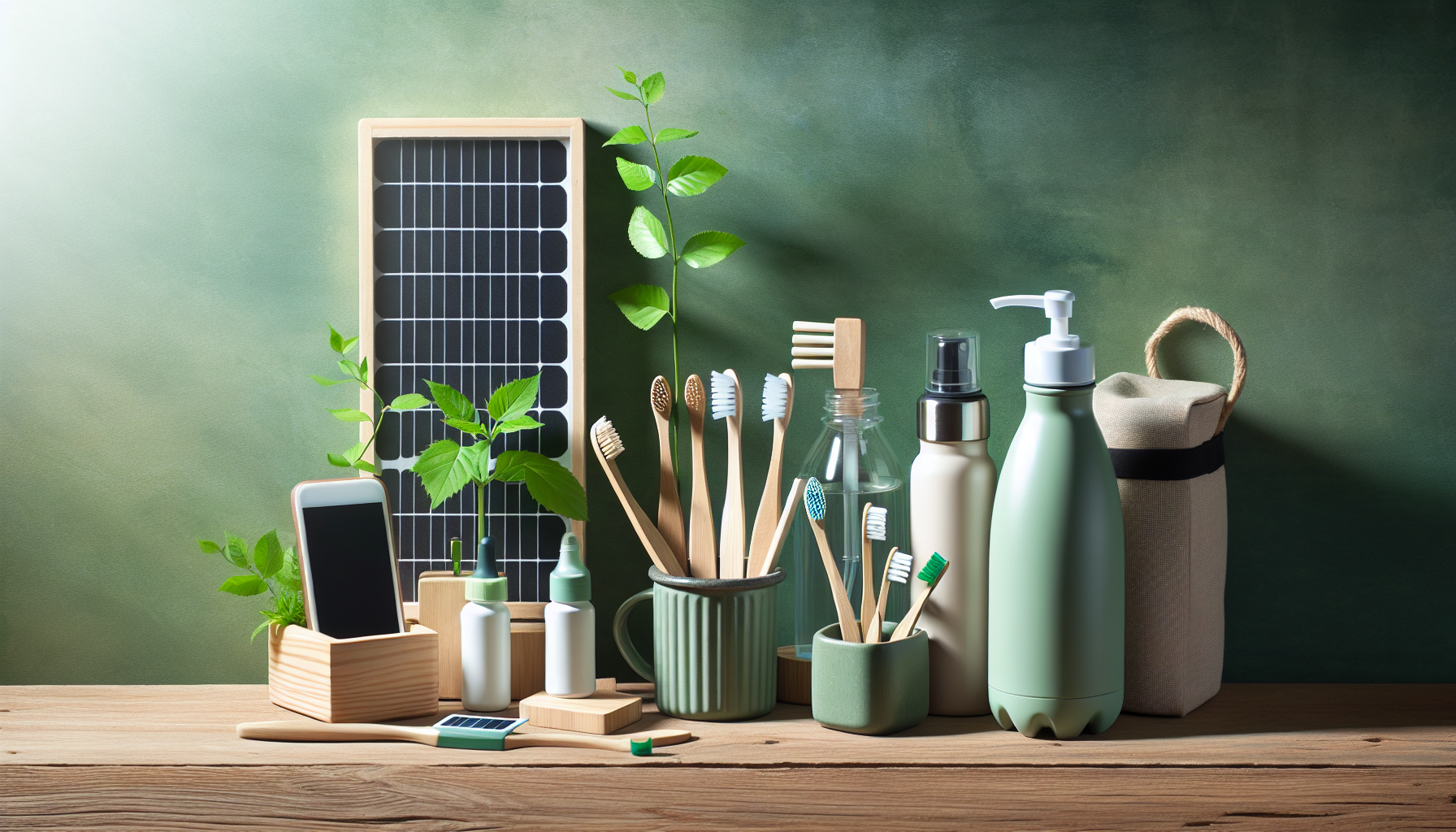 Illustration of eco-friendly product offerings