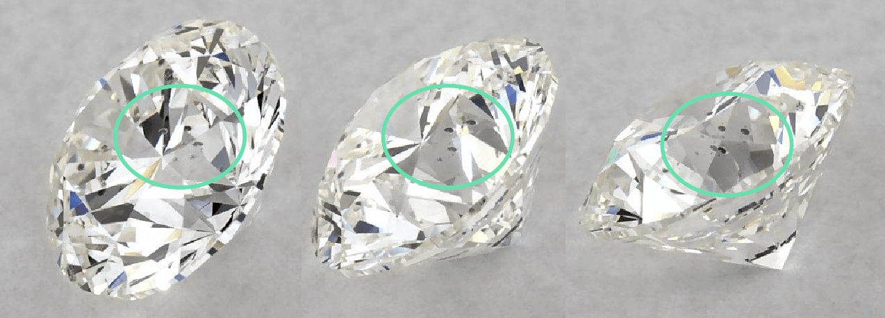 Diamond clarity inclusions