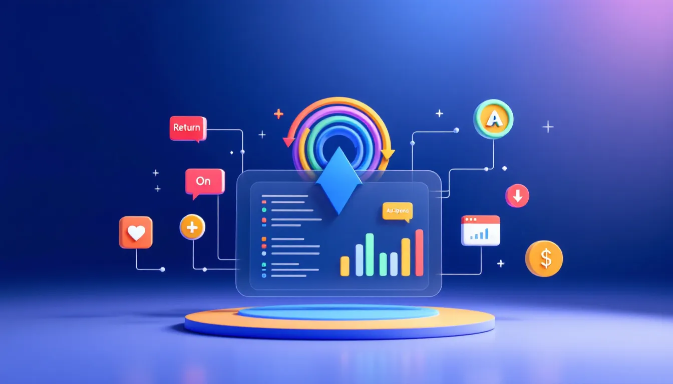 An illustration showing the concept of ROAS in Google Ads.