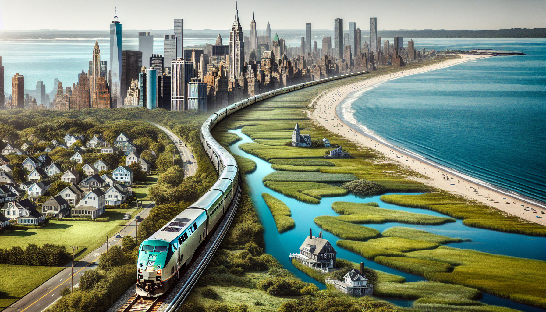 Train travel from NYC to the Hamptons