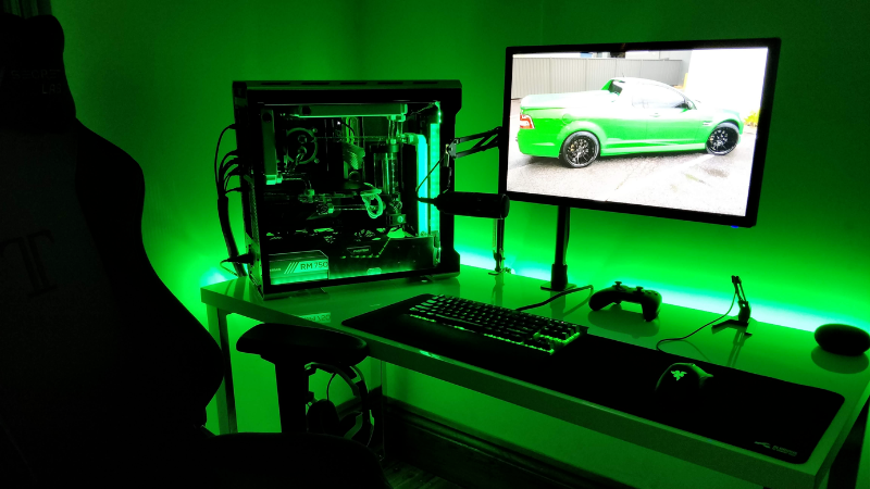 green LEDs for gaming