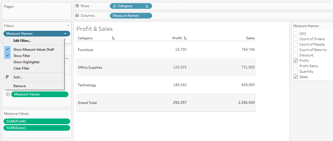 Adding interactive features to Tableau tables monthly data