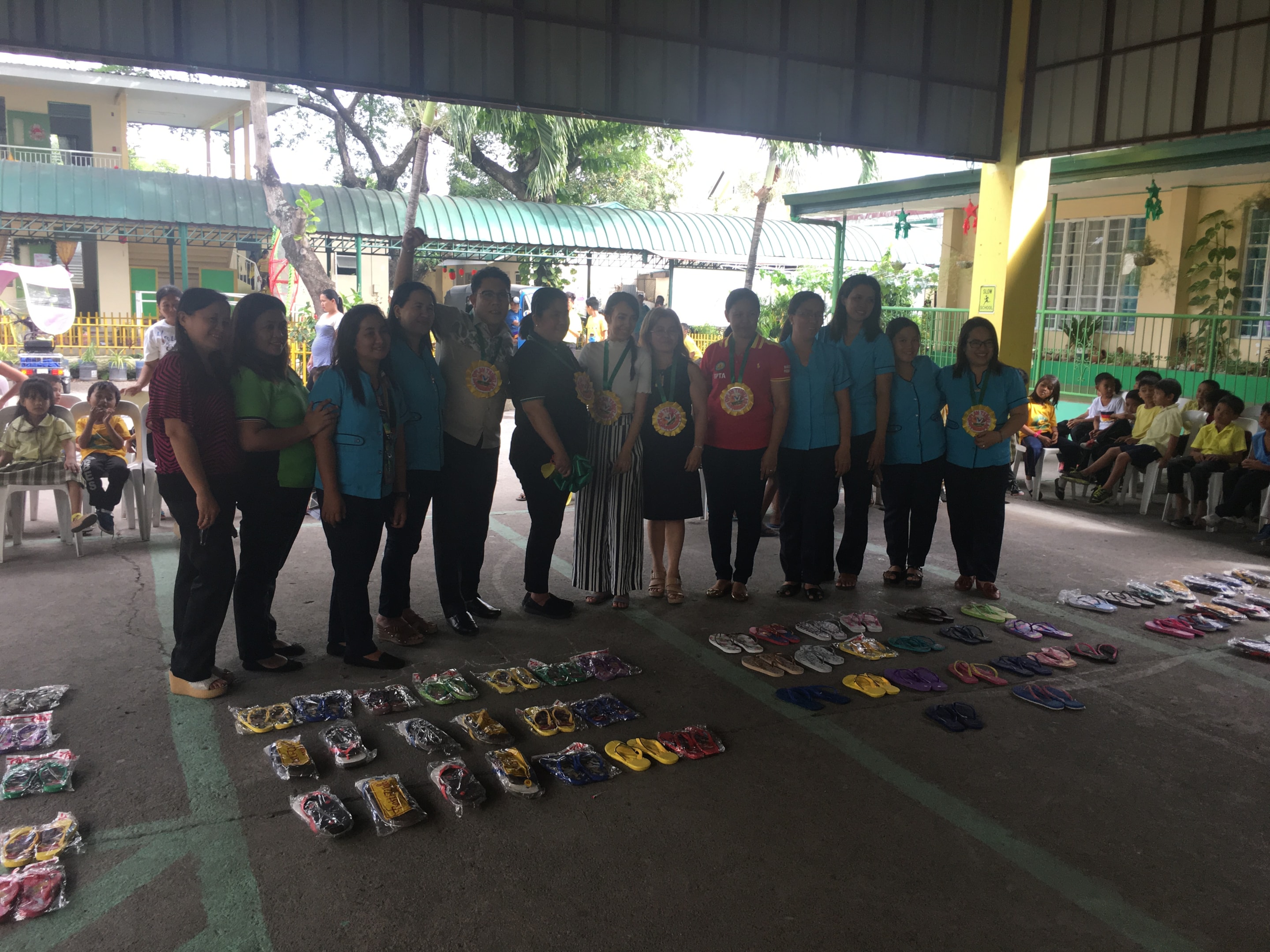 Karyn's shoe donation drive at Carsadang Bago Elementary school