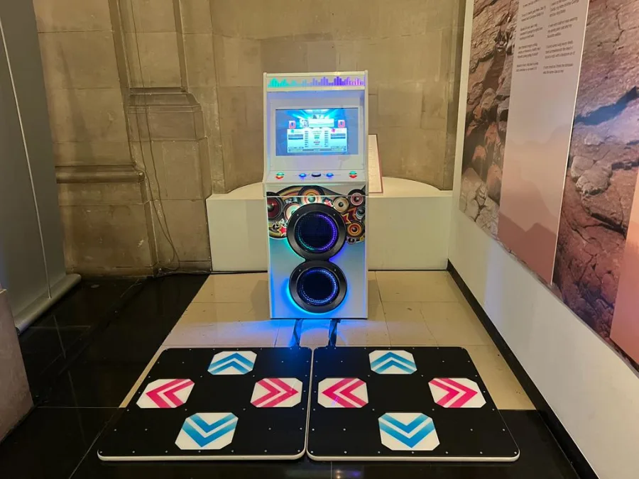 An image of our Twin Dance Machine Hire for London service, perfect for your event's dance machine hire needs.