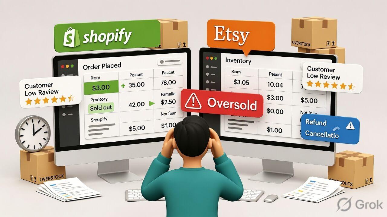 sync inventory between etsy and shopify