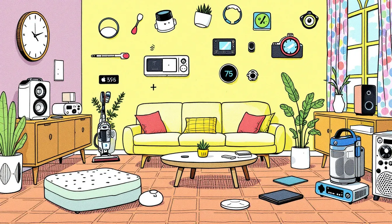 Modern tech gadgets for dads, including smart home devices and innovative tools, ideal gifts for tech-savvy fathers.