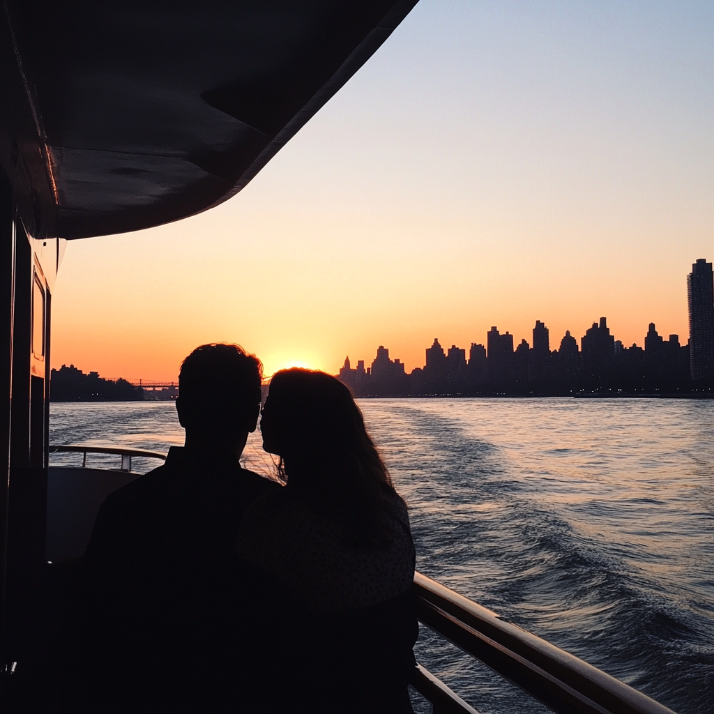 Scenic cruise on the Hudson River, ideal for couples looking for a romantic experience.