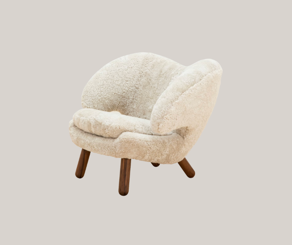 Finn Juhl furniture includes the pelican chair