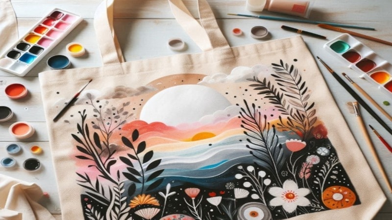 Creative Tote Bag Paint Ideas 